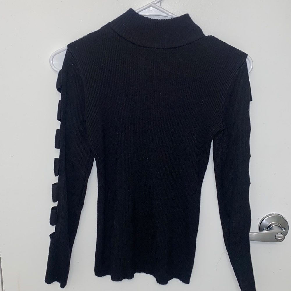 Fashion Nova black ribbed sweater